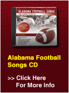 Alabama Football Songs CD